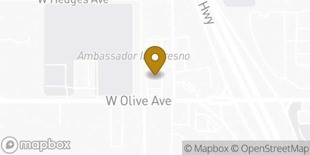 Map showing the location of McDonald's in Fresno, CA 93728