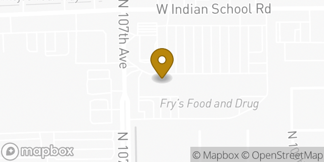 Map showing the location of Subway in Avondale, AZ 85392