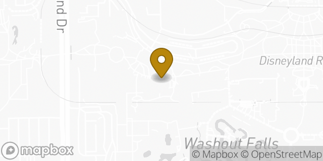 Map showing the location of Sunglass Hut in Anaheim, CA 92802
