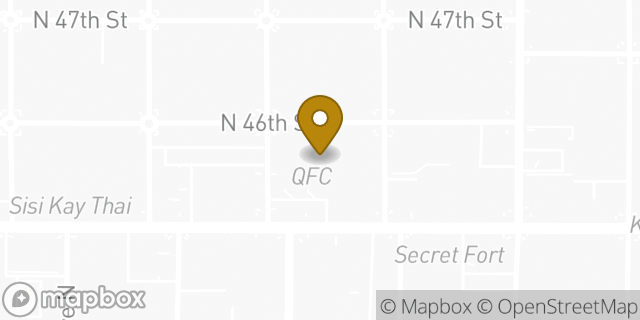 Map showing the location of ATM Qfc in Seattle, WA 98103