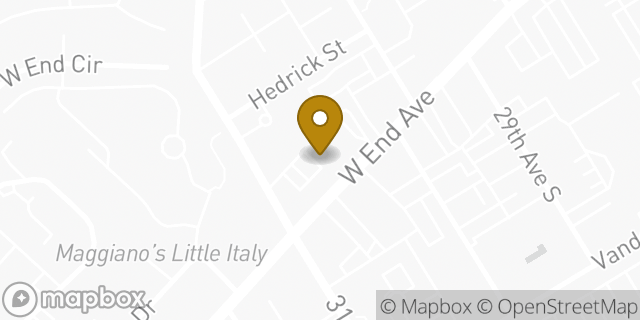 Map showing the location of ATM Walgreens in Nashville, TN 37203