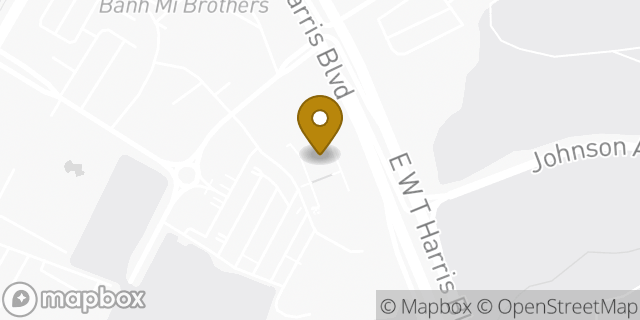 Map showing the location of Buffalo Wild Wings in Charlotte, NC 28262