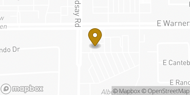 Map showing the location of Amazon Locker - Blackthorn in Gilbert, AZ 85296