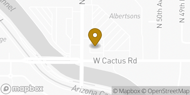 Map showing the location of McDonald's in Glendale, AZ 85304