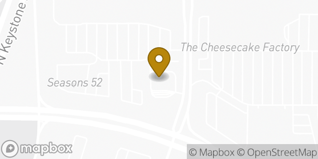 Map showing the location of Chase Bank in Indianapolis, IN 46240
