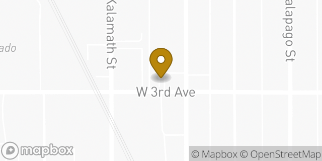 Map showing the location of Amazon Locker - Amalgam in Denver, CO 80223