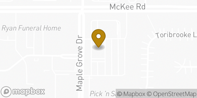 Map showing the location of Papa Johns Pizza in Madison, WI 53719
