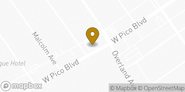 Map showing the location of Chase Bank in Los Angeles, CA 90064