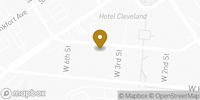 Map showing the location of Chase Bank in Cleveland, OH 44113