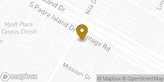 Map showing the location of 7-Eleven in Corpus Christi, TX 78412
