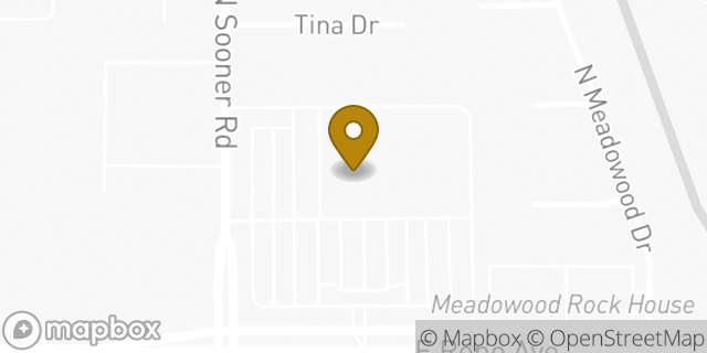 Map showing the location of Planet Fitness in Midwest City, OK 73110