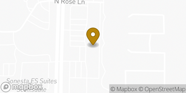 Map showing the location of Starbucks in Scottsdale, AZ 85250