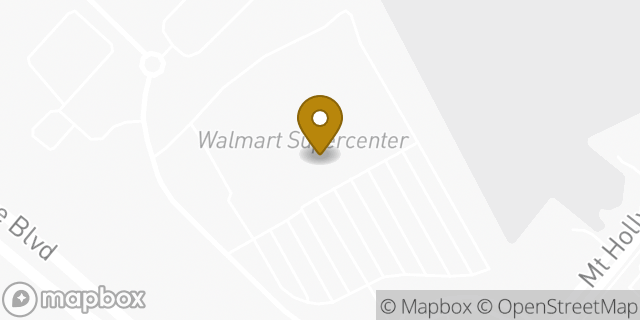 Map showing the location of Walmart in Charlotte, NC 28216