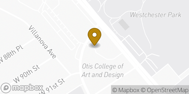 Map showing the location of Amazon Locker - Mercer in Los Angeles, CA 90045