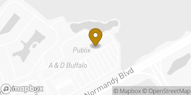 Map showing the location of The UPS Store in Jacksonville, FL 32221