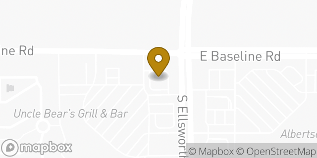 Map showing the location of Amazon Locker - Suozzi in Mesa, AZ 85209
