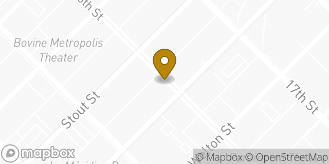 Map showing the location of TJ Maxx in Denver, CO 80202