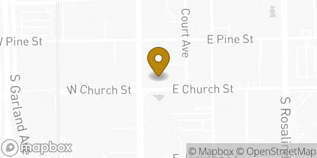 Map showing the location of Chase Bank in Orlando, FL 32801