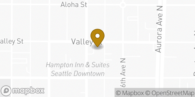 Map showing the location of Amazon Locker - Joliet in Seattle, WA 98109
