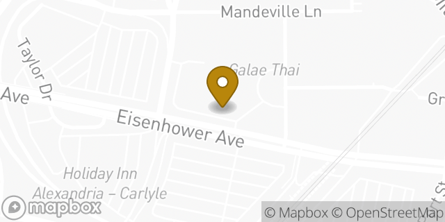 Map showing the location of Starbucks in Alexandria, VA 22314