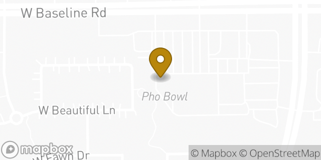 Map showing the location of Zoyo Neighborhood Yogurt in Phoenix, AZ 85339