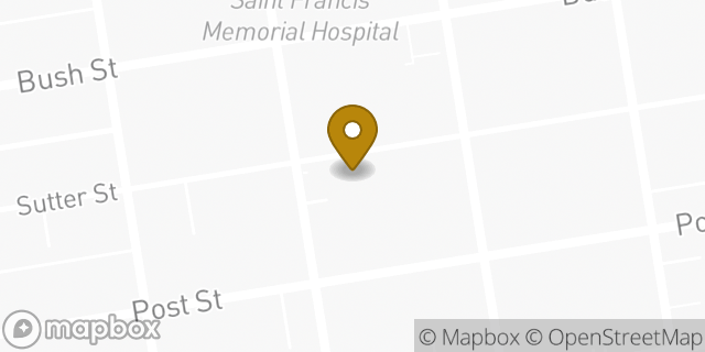 Map showing the location of Papa Johns Pizza in San Francisco, CA 94109
