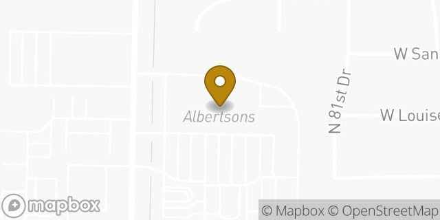 Map showing the location of Coinme in Peoria, AZ 85383