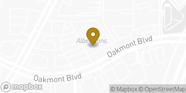 Map showing the location of Albertsons in Fort Worth, TX 76132