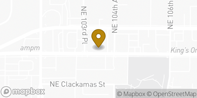 Map showing the location of Amazon Locker - Habibi in Portland, OR 97220