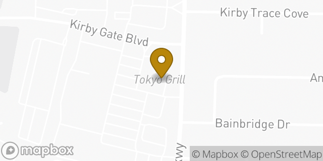 Map showing the location of Starbucks in Memphis, TN 38119
