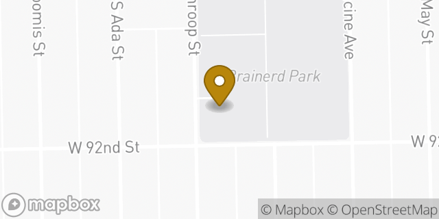 Map showing the location of Amazon Locker - Decompress in Chicago, IL 60620