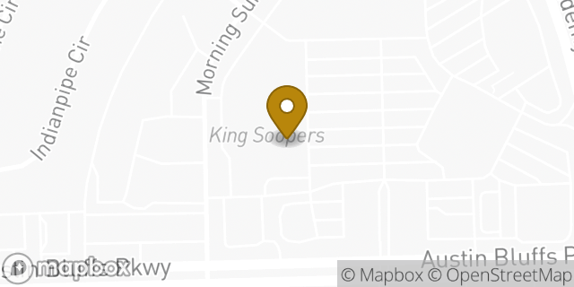 Map showing the location of Starbucks in Colorado Springs, CO 80918
