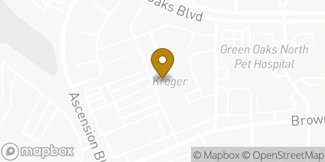 Map showing the location of Kroger in Arlington, TX 76006