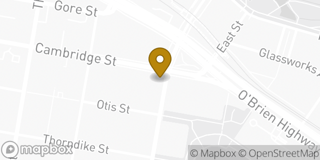 Map showing the location of Starbucks in Cambridge, MA 02141