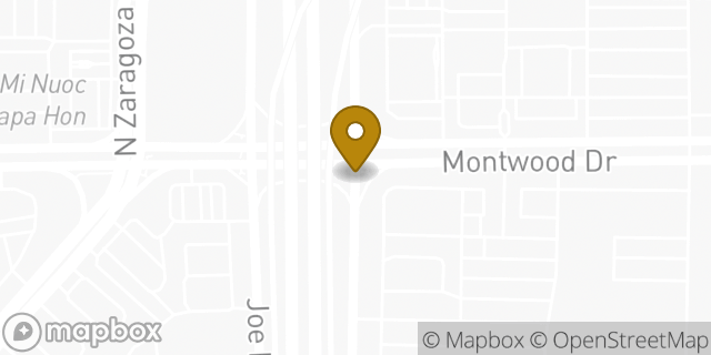 Map showing the location of Penske Truck Rental in El Paso, TX 79938