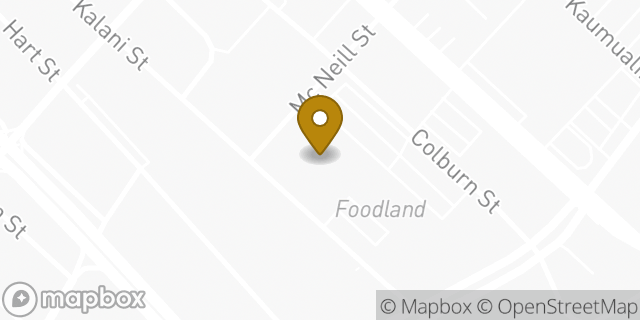 Map showing the location of FedEx ShipSite in Honolulu, HI 96817