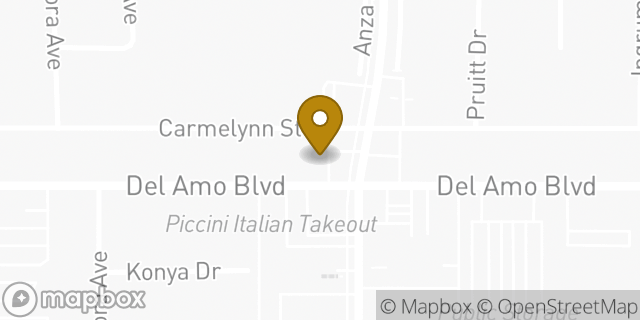 Map showing the location of Amazon Locker - Matcha in Torrance, CA 90503