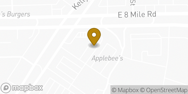 Map showing the location of McDonald's in Harper Woods, MI 48225