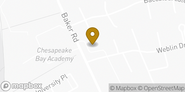 Map showing the location of Amazon Locker - Shire in Virginia Beach, VA 23462