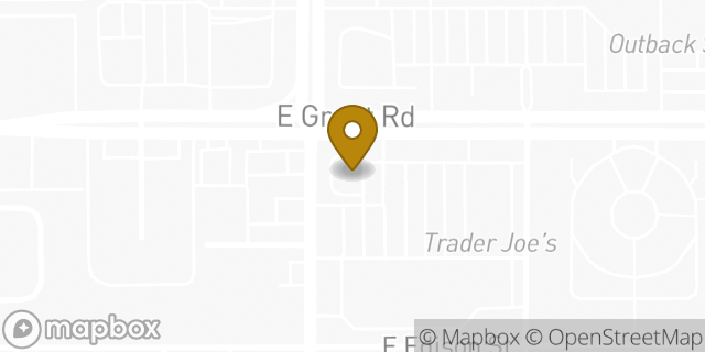 Map showing the location of Starbucks in Tucson, AZ 85712