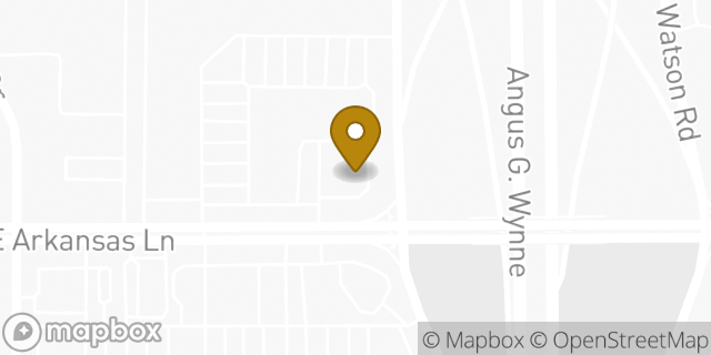 Map showing the location of McDonald's in Arlington, TX 76010