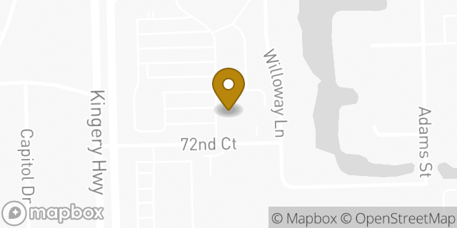 Map showing the location of Staples in Willowbrook, IL 60527