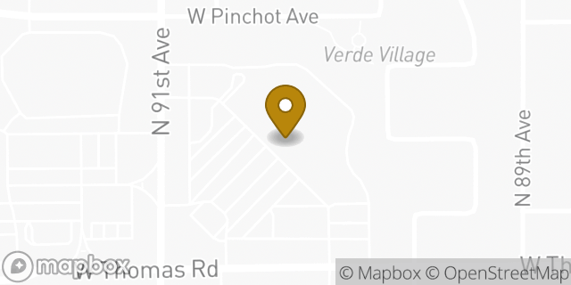 Map showing the location of Starbucks in Phoenix, AZ 85037