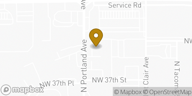 Map showing the location of Amazon Locker - Daulton in Oklahoma City, OK 73112