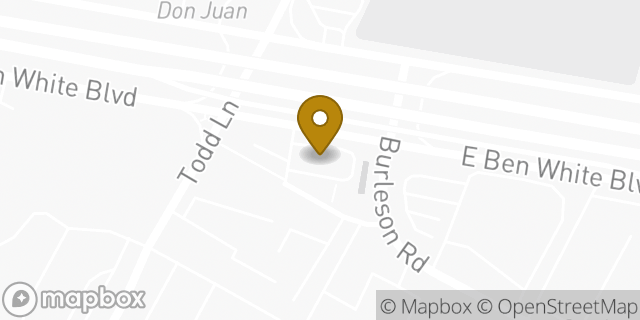 Map showing the location of McDonald's in Austin, TX 78741