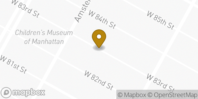 Map showing the location of West 83rd Street - 157 West 83rd Street in New York City, NY 10024