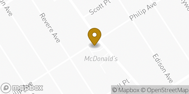 Map showing the location of McDonald's in Bronx, NY 10465