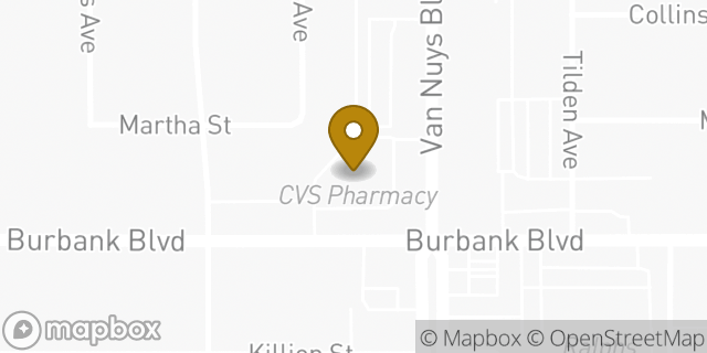 Map showing the location of ATM CVS in Sherman Oaks, CA