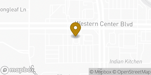 Map showing the location of McDonald's in Fort Worth, TX 76137