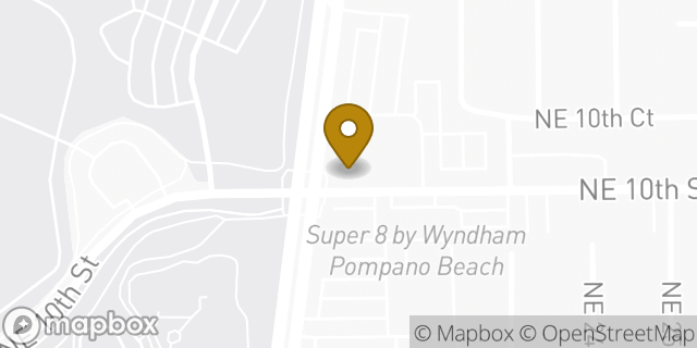 Map showing the location of Amazon Locker - Newsletter in Pompano Beach, FL 33062